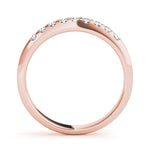 14K Rose Gold Diamond Wedding Ring