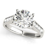 Trellis Round Diamond Engagement Ring