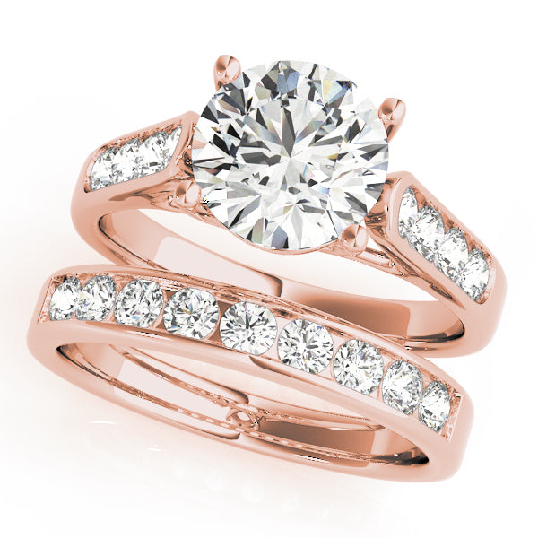 14K Rose Gold 1.25 ctw Round Diamond Engagement Ring