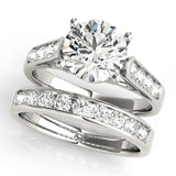 Trellis Round Diamond Engagement Ring