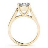 14K Yellow Gold Diamond Trellis Engagement Ring 1.38ctw