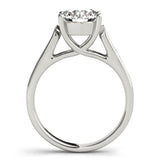 Trellis Round Diamond Engagement Ring
