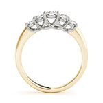 14K Yellow Gold Round Diamond Wedding Ring