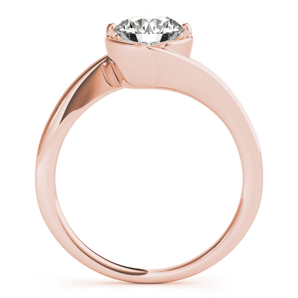 18K Rose Gold 1ct Diamond Engagement Solitaire Ring