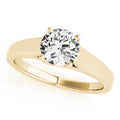 18K Yellow Gold 1 CT Round Diamond Engagement Ring