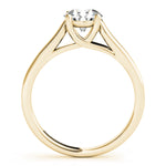 18K Yellow Gold 1 CT Round Diamond Engagement Ring
