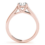 18K Rose Gold 1ct Diamond Engagement Solitaire Ring