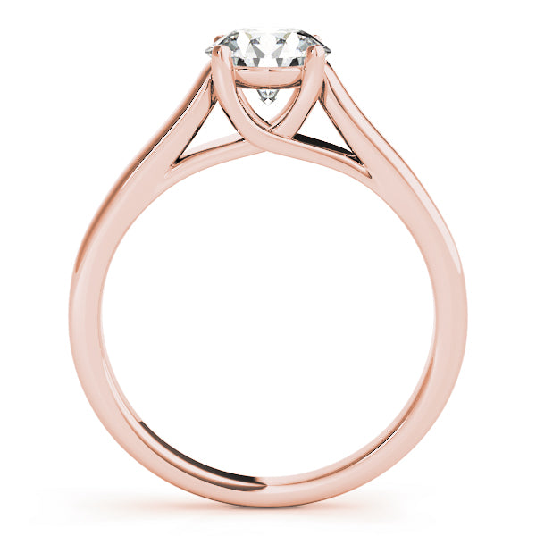 18K Rose Gold 1ct Diamond Engagement Solitaire Ring