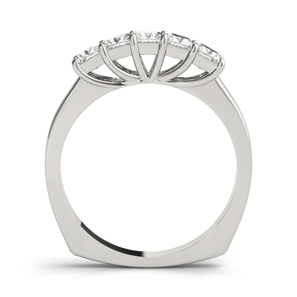 Multi-Stone Princess Diamond Wedding Band