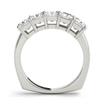 Princess Diamond Multi-Stone Wedding Band