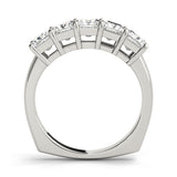 Princess Diamond Multi-Stone Wedding Band