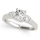 Round Diamond 3-Stone Engagement Ring