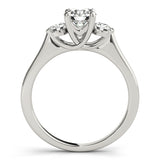 Round Diamond 3-Stone Engagement Ring