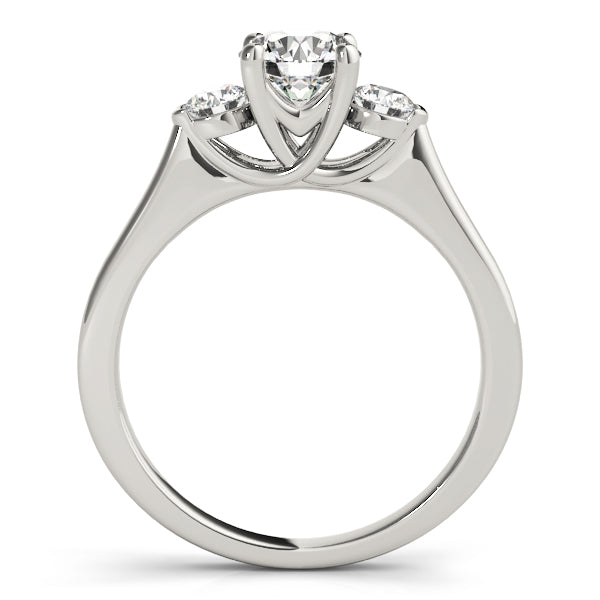 Round Diamond 3-Stone Engagement Ring