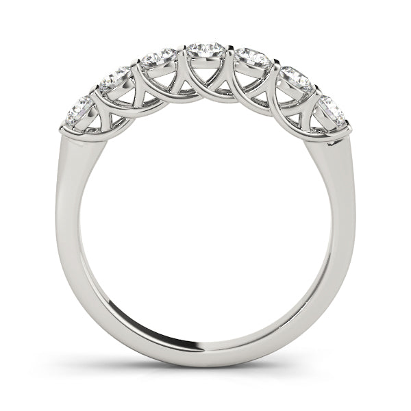 7-Stone Round Diamond Wedding Band