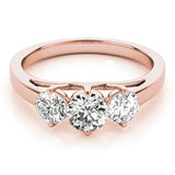 Rose Gold 0.5 CT Round Diamond Engagement Ring
