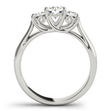 Round Diamond Three Stone Engagement Ring 1 CT