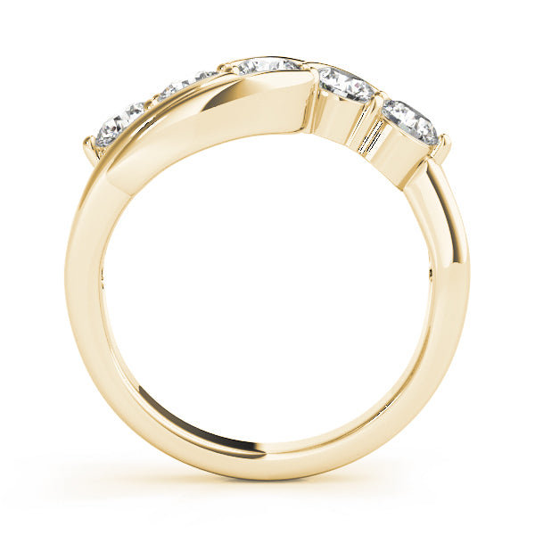 14K Yellow Gold 1 ct Diamond Wedding Ring