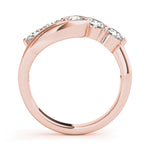 14K Rose Gold 1ctw Diamond Wedding Band