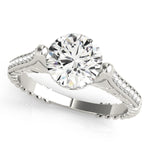 Vintage 1 CT Round Diamond Engagement Ring