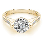 14K Yellow Gold Vintage 1 CT Diamond Engagement Ring