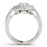 Round Diamond Halo Engagement Ring