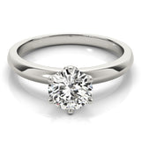 1.0 CT Round Diamond Solitaire Engagement Ring