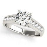 1 CT Round Diamond Trellis Engagement Ring