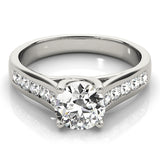 1 CT Round Diamond Trellis Engagement Ring