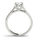 1 CT Round Diamond Trellis Engagement Ring