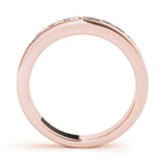 14K Rose Gold 1 ct Diamond Wedding Ring