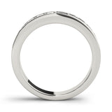 Multi-Diamond Square Cut Wedding Ring