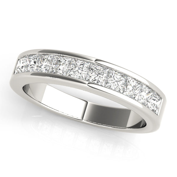 18K White Gold 10-Diamond Wedding Ring
