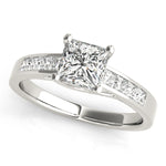 Princess Diamond Trellis Engagement Ring