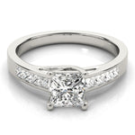 Princess Diamond Trellis Engagement Ring