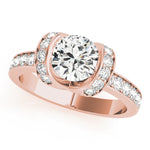 18K Rose Gold 1.5ctw Round Diamond Ring
