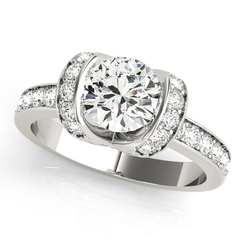 1 CT Round Diamond Engagement Ring