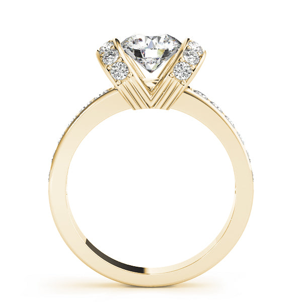 14K Yellow Gold 1.5 ctw Round Diamond Engagement Ring