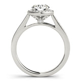 Round Diamond Halo Engagement Ring