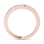 14K Rose Gold Diamond Wedding Ring