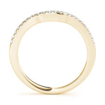 14K Yellow Gold 1/5 ct Diamond Wedding Band