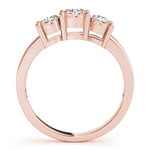 14K Rose Gold 1/3 CT Round Diamond Ring