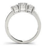 Round Diamond Three Stone Engagement Ring