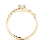 14K Yellow Gold Round Diamond Fashion Ring