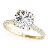 14K Yellow Gold 1.5 ctw Diamond Engagement Ring