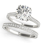 1.0 CT Round Diamond Single Row Ring