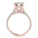 14K Rose Gold 1.5 ctw Diamond Engagement Ring