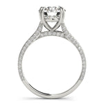 1.0 CT Round Diamond Single Row Ring