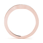18K Rose Gold Diamond Wedding Ring