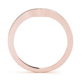 18K Rose Gold Diamond Wedding Ring